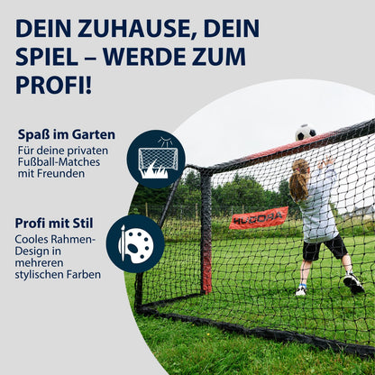 HUDORA Pro Tect Advanced Fussballtor – für Garten & Outdoor