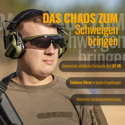 Earmor M32 Plus Elektronischer Gehörschutz mit Mikrofon, Grün