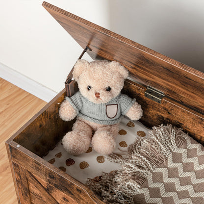 HOOBRO Sitzbank mit Stauraum Truhenbank EBF772CW01 Dunkelbraun