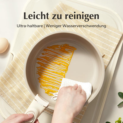 Redchef Topfset Abnehmbare Griffe Keramik – Antihaft 16/18/20cm