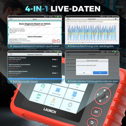 LAUNCH CRP123X V3.0 OBD2 Diagnosegerät mit 7 Reset-Funktionen