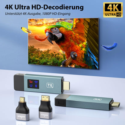 Tragbarer Drahtloser HDMI Sender Empfänger – 30m, 2.4/5G, LED
