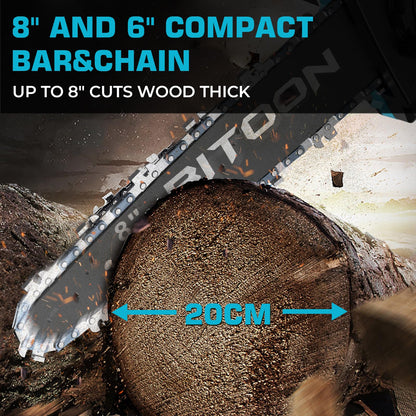 Makita-kompatible Akku Kettensäge bürstenlos 8 Zoll – Werkzeug