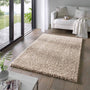Taracarpet Venezia Shaggy Hochflor Teppich - Beige 160x230 cm. Rechteckiger, beiger Teppich zur Schalldämmung in Wohnräumen.