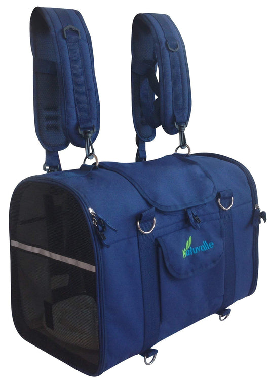 Multifunktion 6-in-1 Haustier-Rucksack – Für Tiere bis 46cm: Flexibler Rucksack mit Belüftung, dient dem sicheren Transport von Haustieren.