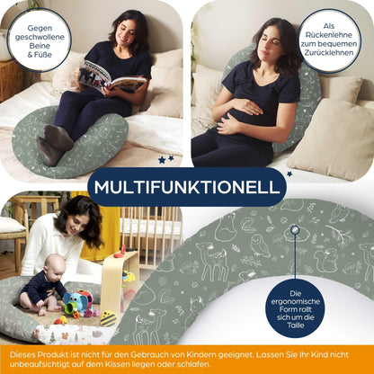 Niimo XXL Seitenschläferkissen & Schwangerschaftskissen 2-in-1