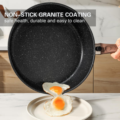Kordisen Sautepfanne 28 cm mit Glasdeckel, Antihaft, Induktion