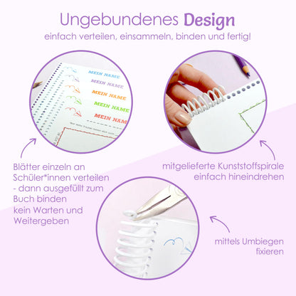 Feenstaub Erinnerungsbuch für Lehrer, Abschiedsbuch Grundschule