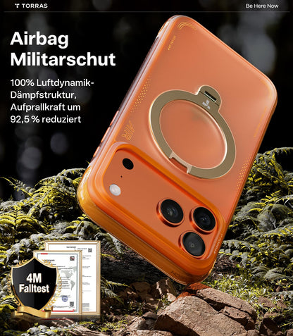 TORRAS Ostand Q3 Air Hülle für iPhone 17 Pro Max, Orange