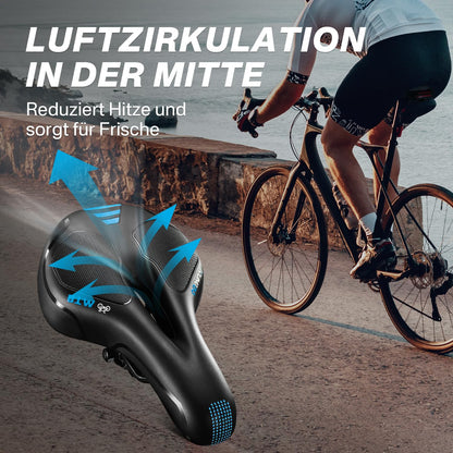 YOUNGDO Fahrradsattel Gel, ergonomisch, wasserdicht mit Abdeckung