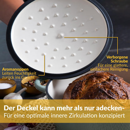 Chefarone Gusseisen Schmortopf emailliert 26 cm - Induktion