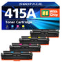 SODFACE 415A Toner 4er-Pack kompatibel für HP Color LaserJet Pro M479 vier Tonerkartuschen: Schwarz, Cyan, Gelb, Magenta