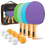 PRO-SPIN Tischtennisschläger-Set mit 3-Sterne-Bällen und Tasche – Schläger mit 1,8 mm Belag