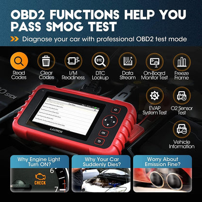 LAUNCH CRP123X V2.0 OBD2 Diagnosegerät für Motor, Getriebe, ABS, SRS