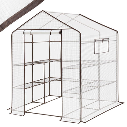Sekey Foliengewächshaus 200x145x145 cm Balkon – Weiss