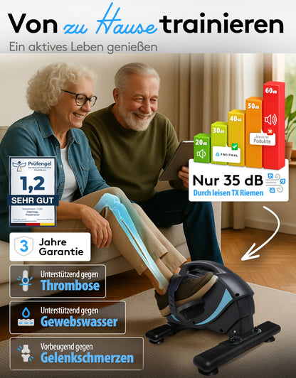VitaFit Pedaltrainer Gelenkschonend für Senioren - Mini Heimtrainer
