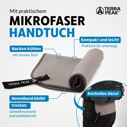 Terra Peak Wanderstöcke Teleskop Aluminium verstellbar mit Korkgriff
