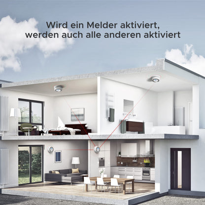 X-Sense SC07-W Vernetzter Rauch- & CO-Melder, 3er Set