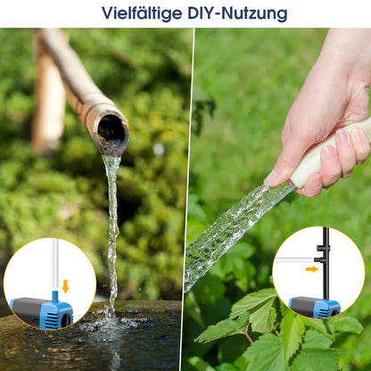Biling Solar Teichpumpen Set 12W - Filter & Springbrunnen
