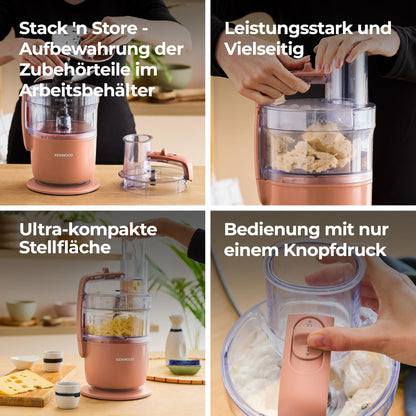 Kenwood MultiPro Go FDP22.130RD Küchenmaschine - Tonrot