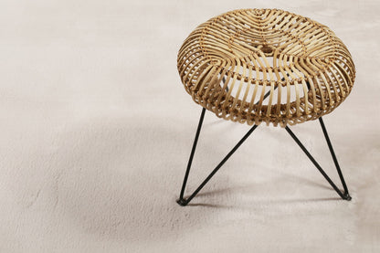 Esprit Home Alice Hochflor Teppich - 200x200cm hellgrau