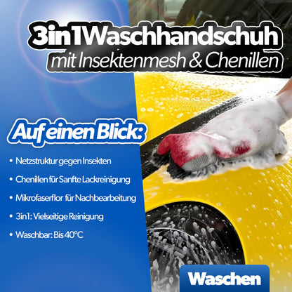 SONAX Autowäscheset – Glanzshampoo, Wascheimer & Waschhandschuh