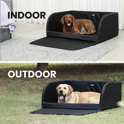 Pecute Kofferraumschutz Hund gesteppt – Seiten- und Ladekantenschutz SUV