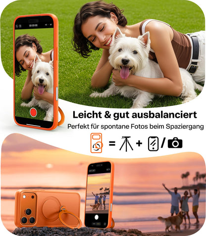 TORRAS Ostand Q3 Spin Handyhülle für iPhone 17 Pro, Orange
