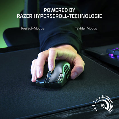 Razer Naga V2 HyperSpeed Gaming Maus - Schwarz