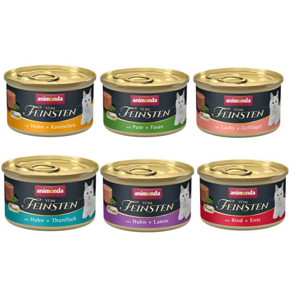 animonda Vom Feinsten Adult Katzenfutter Mousse-Vielfalt 72 x 85 g, Nassfutter in Dosen