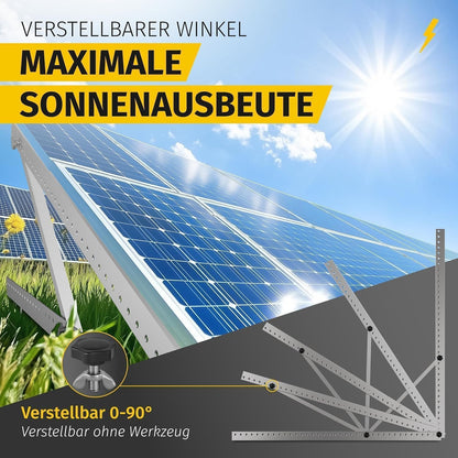 Avoltik Balkonkraftwerk Halterung 2er Set für Solarmodule, 0-90°