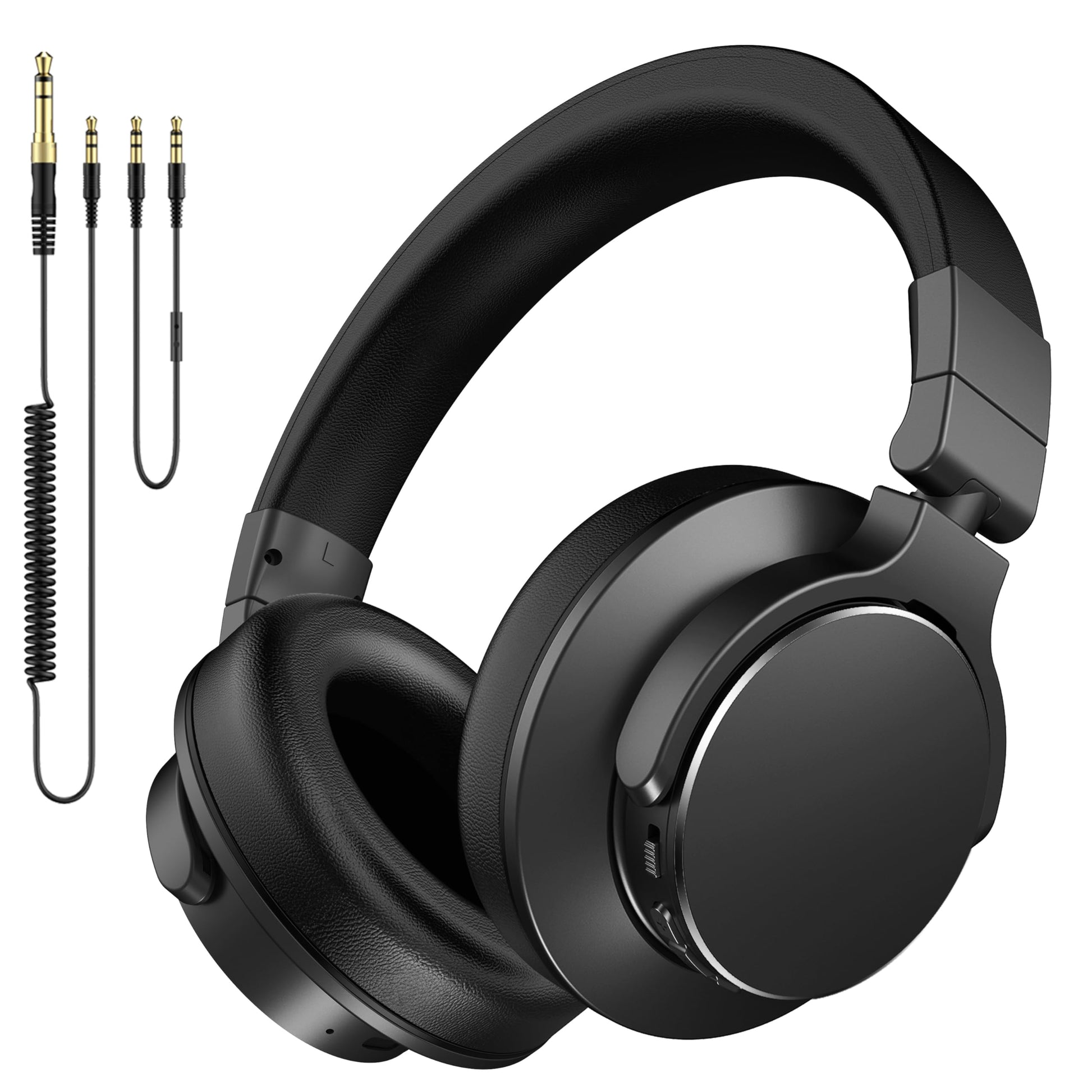 syndesmos Bwave X1 Studio-Kopfhörer, Over-Ear, Bluetooth & Kabel, faltbar mit drehbaren Ohrmuscheln