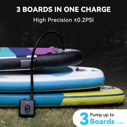 TOPUMP TPS260 Elektrische SUP-Pumpe 20 PSI mit Akku und Auto-Off