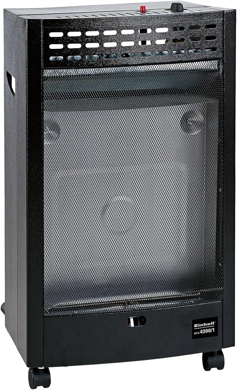 Einhell Blue Flame Gasheizofen BFO 4200/1 - Schwarz. Schwarzer Gasheizofen liefert Wärme für Räume.