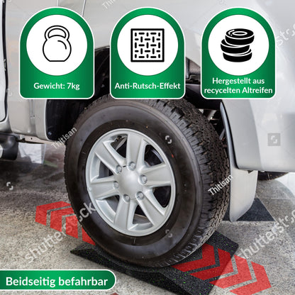PIKKI Reifenschoner Premium 4er Set Reifenwiege gegen Standplatten