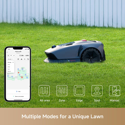 MOVA 600 Mähroboter mit 3D-LiDAR, ohne Begrenzungskabel, 600 m²