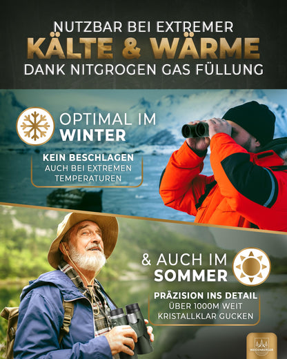 Weidenberger 12x42 Fernglas Outdoor Wasserdicht - Grün