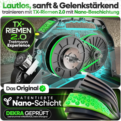 Tretmann Pedaltrainer Pro Set – Leiser, gelenkschonender Heimtrainer