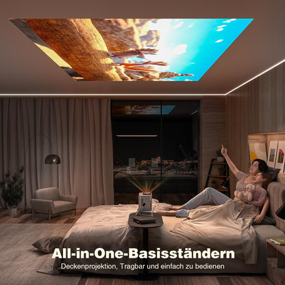 VOPLLS Smart Beamer Projektor - Full HD Netflix Dolby Autofokus