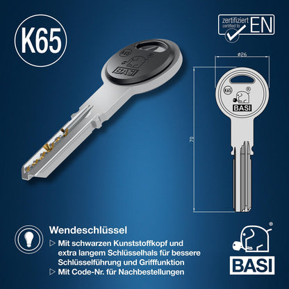 BASI K65 Profilzylinder System Konfigurator - Gleichschliessend