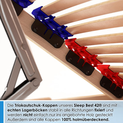 Vario Sleep Best 42 Lattenrost 7 Zonen, Schulterfräsung – 80x190cm