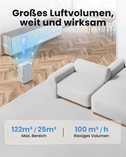 Newentor Luftentfeuchter elektrisch 12L für Raum & Keller