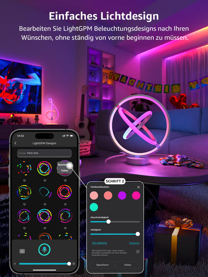 Lepro AI Smart Tischlampe TB1 - RGB+IC, App-Steuerung