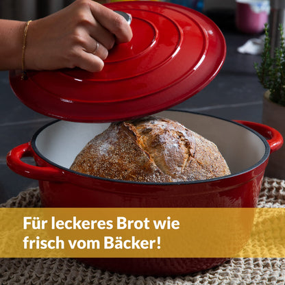 Chefarone Gusseisen Topf Schmortopf - emailliert 26 cm