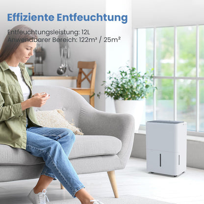 Newentor 12L Luftentfeuchter Elektrisch für Keller