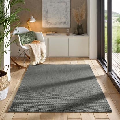 Taracarpet In- & Outdoor Teppich Sisaloptik Anthrazit 160x220 cm