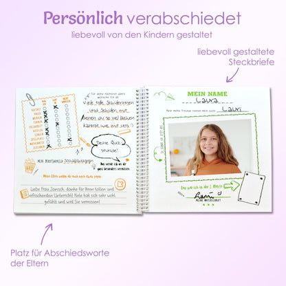 Feenstaub Erinnerungsbuch für Lehrer, Abschiedsbuch Grundschule
