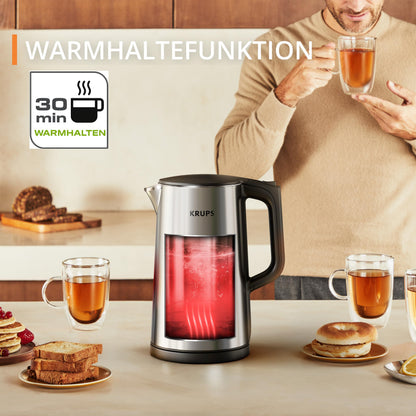 Krups Selection Wasserkocher BW871DF0, 1,7 l, 6 Temperaturen
