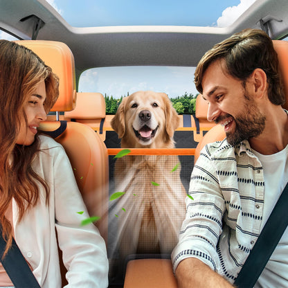 JOEJOY Hundedecke Auto Rückbank, Hundesitz Auto Rückbank Verbreitert mit Harter Unterseit, Hunde Autositz Ruckbank Wasserdicht Kratzfest rutschfest