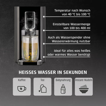 CASO HW 550 -Turbo Heisswasserspender 2.9L, Temperaturwahl
